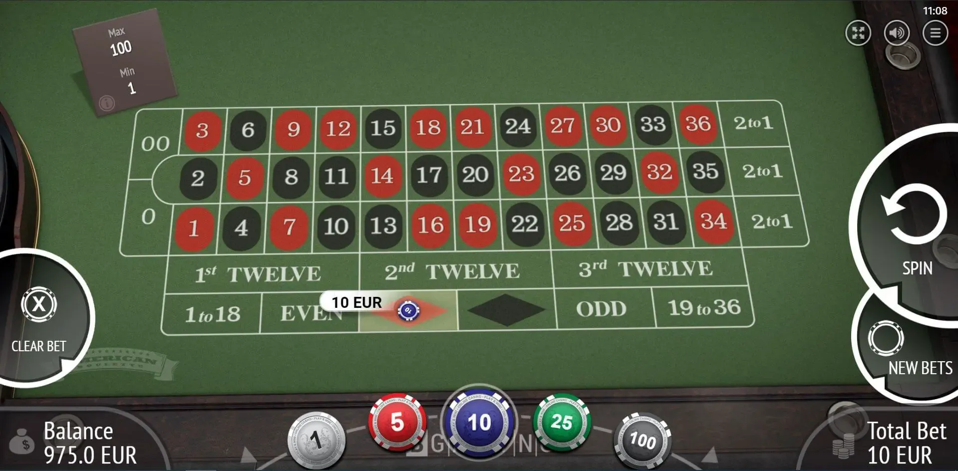 Premium American Roulette